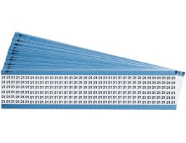 Numerical Wire Markers Permanent Adhesive Vinyl 1.5 in H Legend: 21, 900 Total
