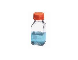 1396 Glass Media Bottle, Square, 250 mL, 10/cs