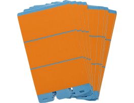 NEMA Wire Marker Repositionable Vinyl 1.56in H x 0.22in W Orange PK/10 Crds