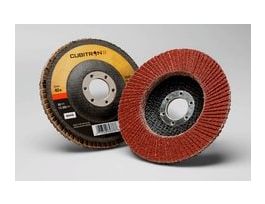 3M™ Cubitron™ II Flap Disc 969F, 40+, T27 Quick Change, 4-1/2 in x 5/8"-11, 10 ea/Case