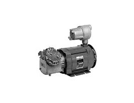 Explosion Proof Motor Vacuum Pump, Al/NBR; 1.6 cfm/27"Hg-29psi