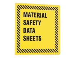 1-1/2" Yellow MSDS Binder