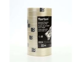 Tartan™ Filament Tape 8934, Clear, Variable Width x 55 m, 4 mil