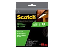 Scotch™ Indoor Fasteners RF4761, 3/4 in x 15 ft (19 mm x 4,57 m) Black 1 Set of Strips