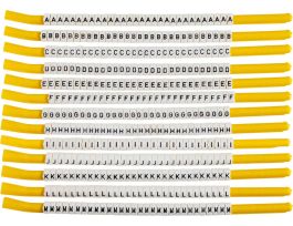 ClipSleeve Wire Markers Size 18 Nylon 10 AWG - 8 AWG, A to M Pack of 13 Each