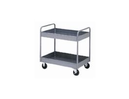 Steel Reversible Lab Cart, 2 Shelf, 500 lb Cap; 36" x 24"