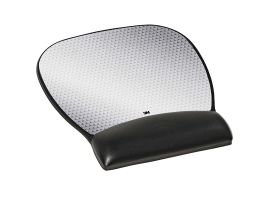3M™ Precise™ Mouse Pad with Gel Wrist Rest, , Optical Mouse Performance and Battery Saving Design, 9.2" x 8.7", Vertex, MW310LE