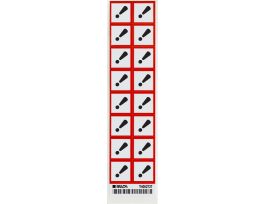 Acute Toxicity Symbol GHS Labels, 1" H x 1" W x 0.004" D