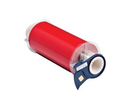 All Weather Permanent Adhesive Vinyl Label Tape for BBP85 Printer - 7" Red