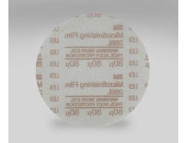 3M™ Hookit™ Microfinishing Film Disc 268L, 80 Mic 3MIL, Type D, 5 in x NH, Die 500X, 25/Pac, 500 ea/Case