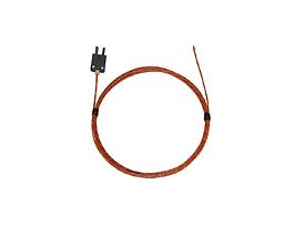 Type-J, Fiberglass-Insulated Probe, Mini-Connector, Exposed, 10ft 24 -Gauge