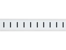 Vinyl 1 in Numbers and Letters Black on White I Card of 10 Labels