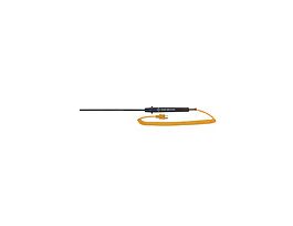 Type-K, E x tra-Long PFA Coated Probe, Mini-Connector, 10" L. .145" Dia, Grounded