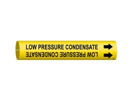 Low Pressure Condensate Pipe Marker, 2" H x 2" W, Fits Pipes 2.5" Dia. Thru 3.875" Dia.