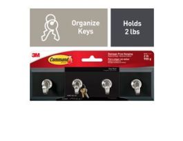 Command™ Slate Key Rail, HOM-18S-ES, 1 Rail, 6 Strips