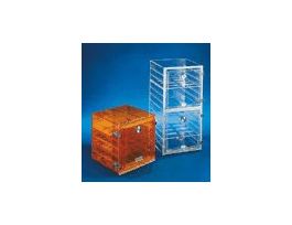 Acrylic Desiccator with Gas Port, Clear; 12"W x 24"H x 12"D