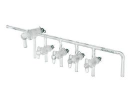 GAS MANIFOLD 4-PLACE GLASS S