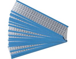 Letters and Numbers Wire Markers Aluminum Foil Legend: 100 to 124, 625 Total