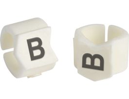 ClipSleeve Wire Markers Size 23 Nylon 8 AWG - 4 AWG, B Pack of 50 Pieces