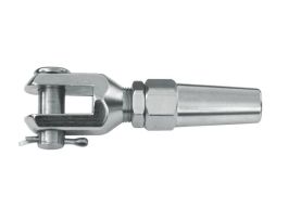 Swageless Fast Attach Fitting - allows for easy installation and requires no specialty swaging tools