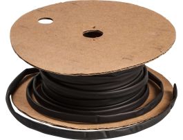 BRADYMARK Series Heat Shrink Tubing: Polyolefin, Black, 0.25" Dia x 100' L