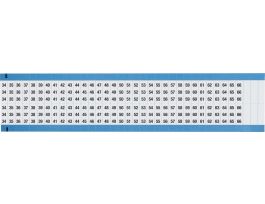 Consecutive Numbers Wire Markers Vinyl, 34 to 66 Black on White 1650 Total