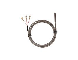 Ind Comp RTD Probe, 1.5" L, Spd Lugs, .188" Dia, 4ft SS Braid Cable