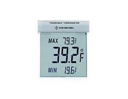 Traceable Big-Digit See-Thru Digital Thermometer with Calibration; Fahrenheit