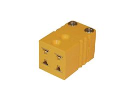 Dual Thermocouple Connector, Mini, Female, Type-K; 5/pk