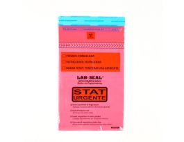 BAG STAT RED 6X10 BIO 3 WALL ADHSV