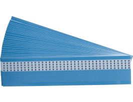 Alphabetical Self-laminating Wire Marking Cards, U 900 Total