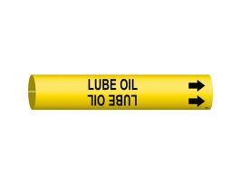 Lube Oil Pipe Marker, Fits Pipes 1.5" Dia. Thru 2.375" Dia.