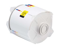 All Weather Permanent Adhesive Vinyl Right-To-Know Labels for GlobalMark Printer - 4" x 6.25" Color Bar and Text