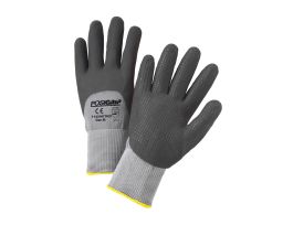 PosiGrip, 15 Gauge Nylon Shell, 3/4 Dip Black Foam Nitrile, Dotted Palm , MD