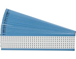Alphabetical Vinyl Cloth Upper Case Wire Marking Cards, V 900 Total