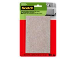 Scotch™ Rectangle Felt Pads SP800-NA, Beige, 4 in x 6 in, 2/pk