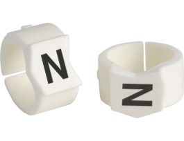 ClipSleeve Wire Markers Size 45 Nylon 0 AWG - 0 AWG, N Pack of 50 Pieces