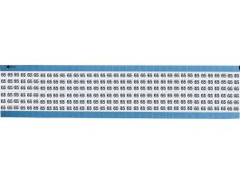 Numerical Wire Markers Permanent Adhesive Vinyl 0.75 in H Legend: 65, 1800 Total