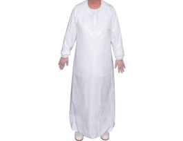 GOWN DIE CUT 6MIL WHITE EXTRA LARGE CS10