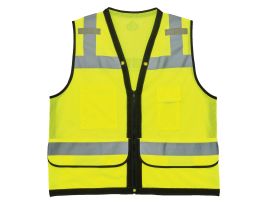 8253HDZ 4XL/5XL Lime Type R Class 2 Heavy-Duty Mesh Surveyors Vest