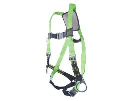 Miller DuraFlex Python™Ultra Harness, Quick-connect buckle chest strap, and legs straps; Comfort Pad; and side D-rings