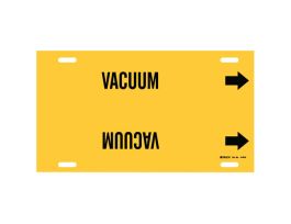 VACUUM Pipe Marker, 24" W, Fits Pipes 8" Dia. Thru 9.875" Dia.