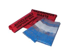 Biohazard & Autoclavable Bags, Red, 12.2" x 26", PP; 200/CS