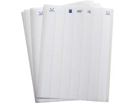 LaserTab Polyamide Coated Nylon Cloth Lbls 0.5 in H x 1 in W White 76/PK