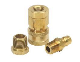 One male and one female coupler, to connect breathing tube to 3/8" I.D. hose, Snap-Tite