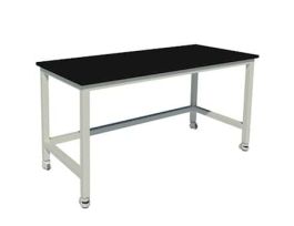 Heavy Duty Steel Table, Fixed Height, Vibration Isolation Casters, 48" Wide, 24" D, Epoxy Work Surface