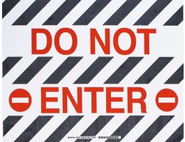 Floor Sign, 14" H x 18" W x 0.011" D