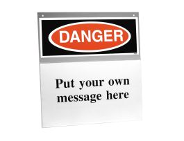 Danger Sign Holder, 15" H x 14" W