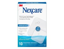 Nexcare™ Tegaderm™ Transparent Dressing TEGA-10, QTY 5 - 1 3/4in x 1 3/4in QTY 5 2 3/8in x 2 3/4in
