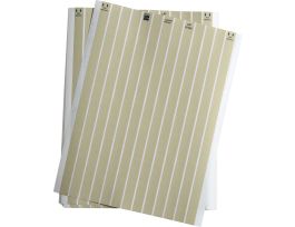 LaserTab High Temp Polyimide Lbls 0.437 in H x 0.437 in W Amber 35/PK